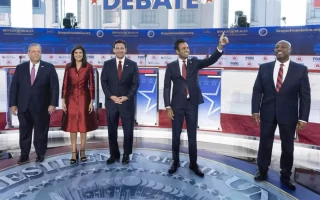 El segundo debate republicano de EE.UU. aúna críticas a Biden y reprocha a Trump su ausencia