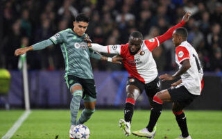 Luis Palma debutó como titular en Champions en derrota del Celtic ante el Feyenoord