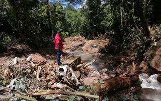 Unas 8 mil viviendas quedan sin agua potable por fuertes lluvias en Santa Cruz de Yojoa