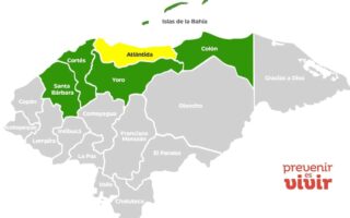 Alerta amarilla para Atlántida y verde en 5 departamentos más
