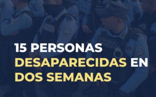 Desaparecen quince personas en menos de una semana en Honduras