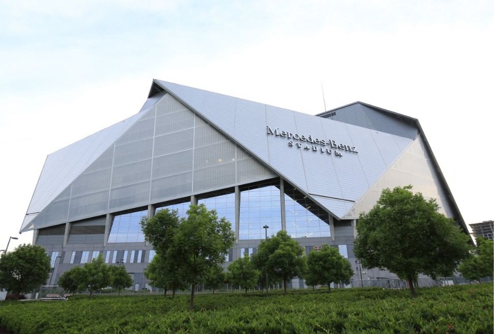 Vista general del Mercedes-Benz Stadium