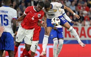 En la Eurocopa: Francia en apuros, pero vence 1-0 a Austria