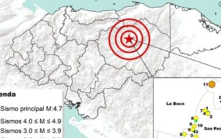 Junio registró 43 sismos que sacuden el país, la mayoria en el departamento de Olancho