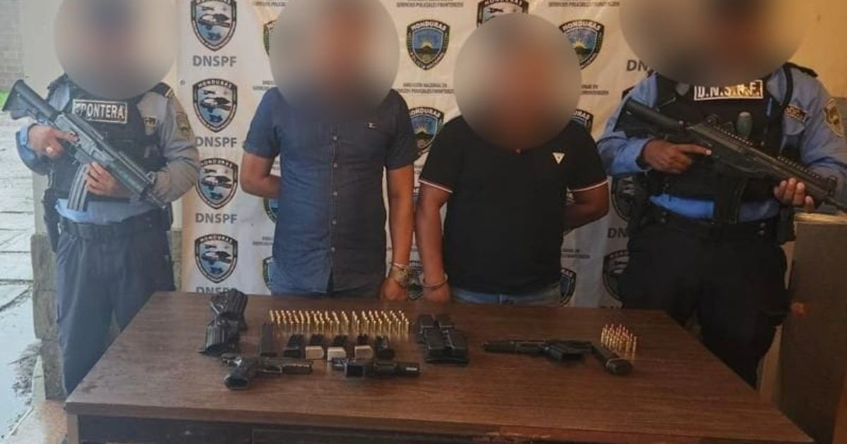 Capturan dos guatemaltecos en operativo policial