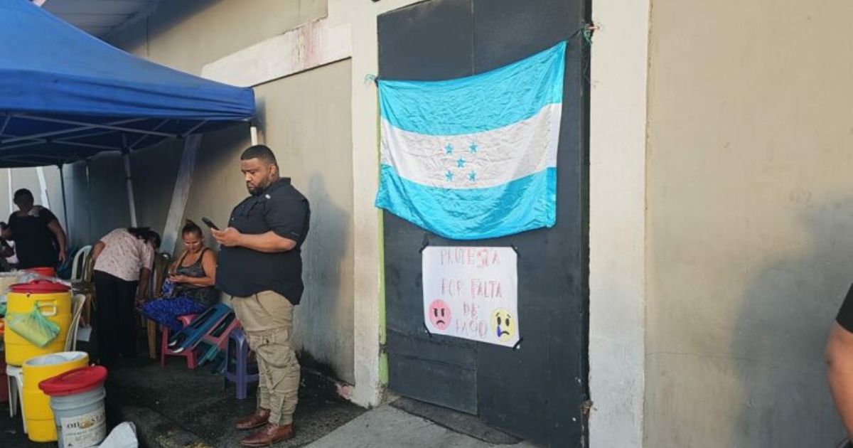 Protesta en hospital de San Pedro Sula