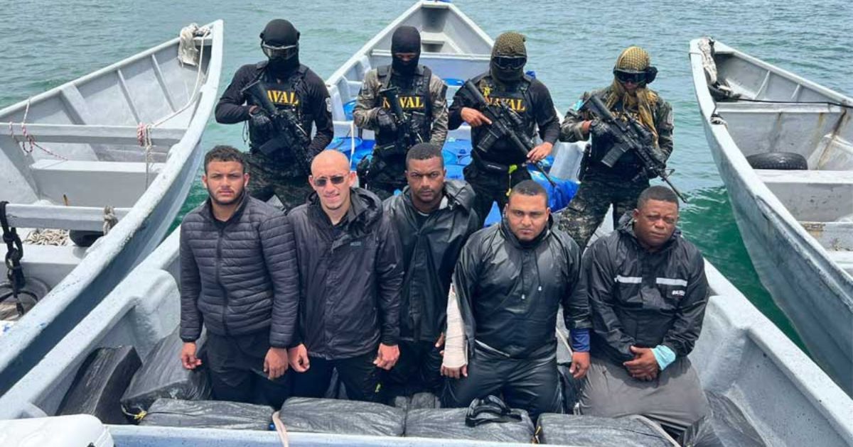 Fuerza Naval Hondureña Captura Cinco personas con Cocaína