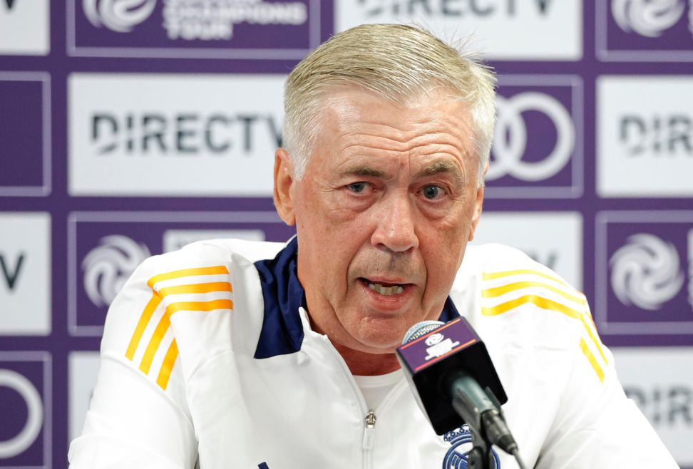 Carlo Ancelotti entrenador del Real Madrid.