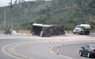 Accidente en cuesta de la virgen CA-5 (video)