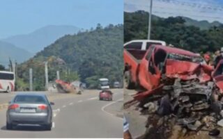 Fuerte accidente tránsito en la carretera CA-5 grabado en videos