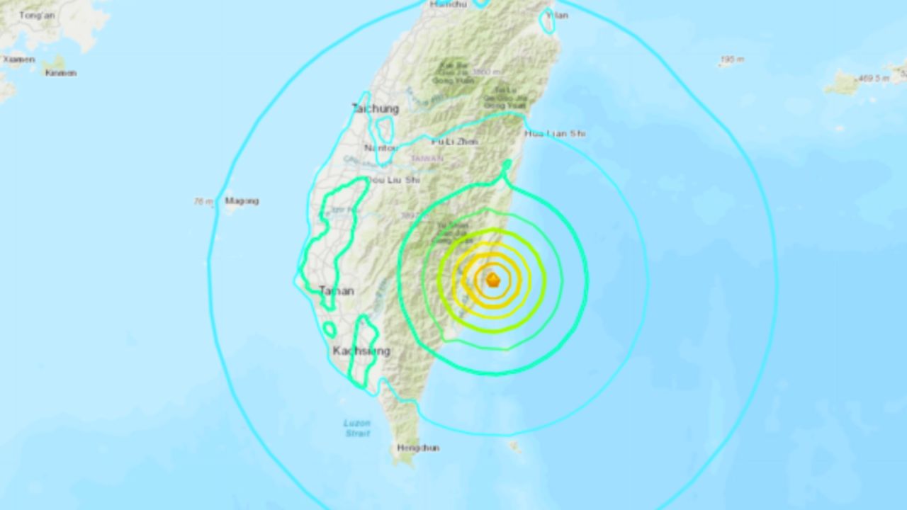 egundo terremoto en 24 horas golpea Taiwán