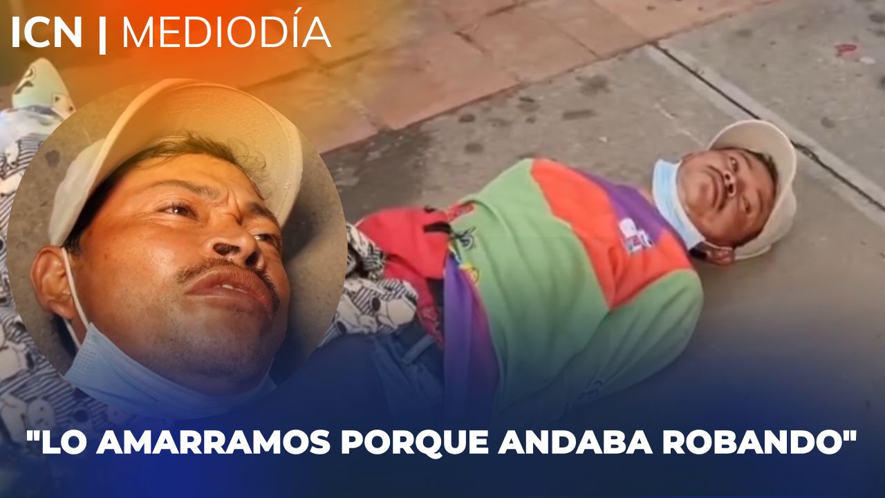 Robo y acoso: vendedor de paletas amarrado