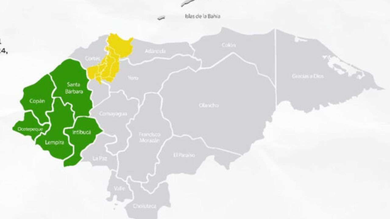 Alerta verde en departamentos de Honduras