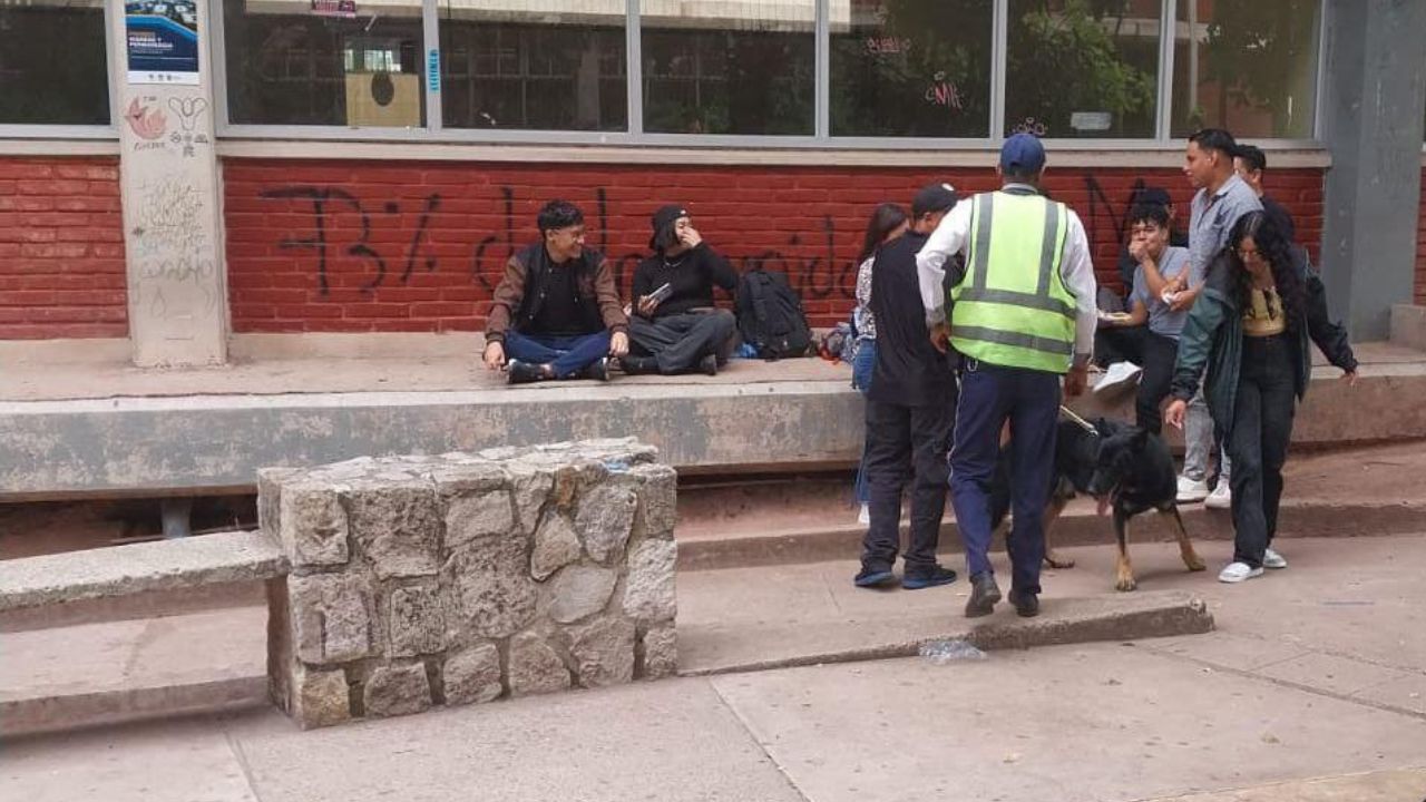 unah usa perros detectores para combatir el microtráfico en el campus.