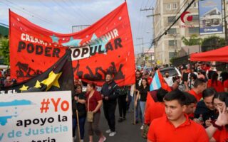 Movilización nacional al Estadio Nacional por protesta