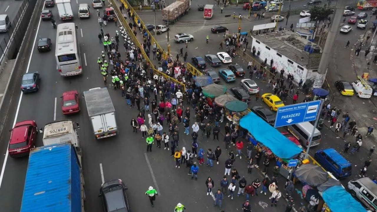 Protesta contra extorsión