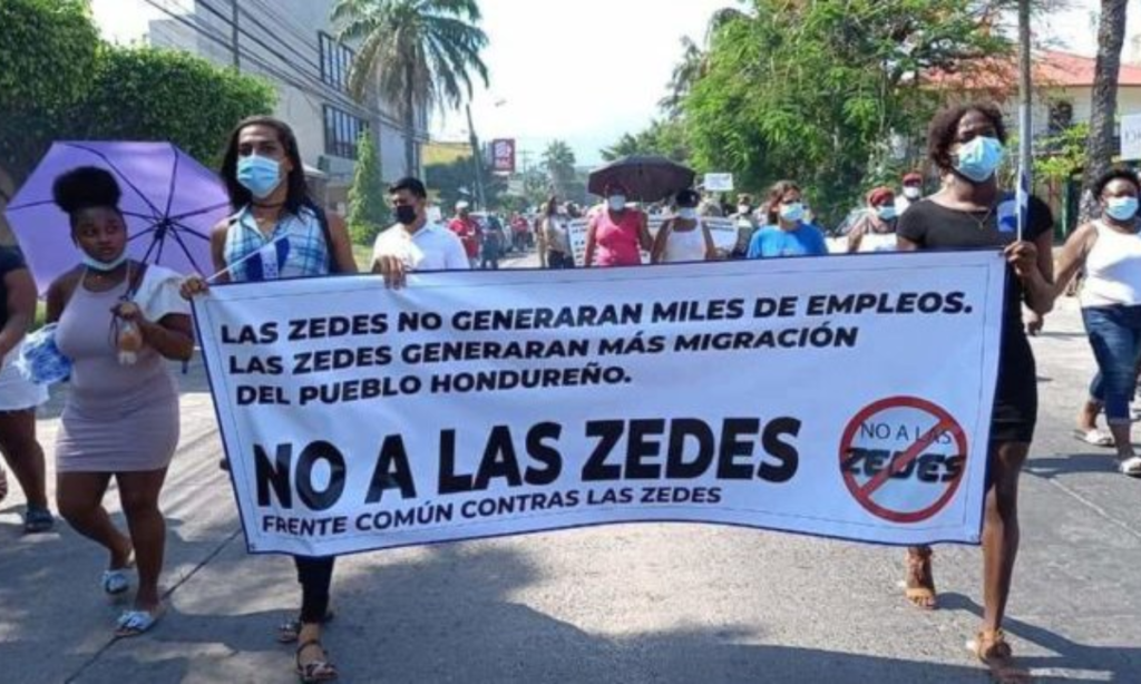 Protesta contra proyecto ZEDE 