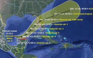 Huracán Milton alcanza categoría 5 y avanza hacia Florida