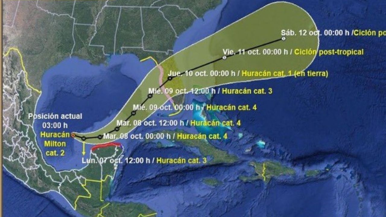 Huracán Milton: ráfagas más fuertes amenazan la costa de Florida