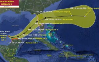 Huracán Milton se debilita, pero aumenta la amenaza en Florida