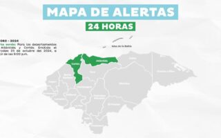 Copeco mantiene alerta verde por lluvias en Cortés y Atlántida