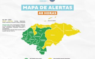 Alerta Amarilla en siete departamentos de Honduras