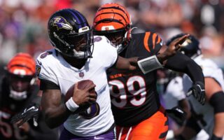 Lamar Jackson anota cuatro touchdowns en victoria de Ravens sobre Bengals en la NFL