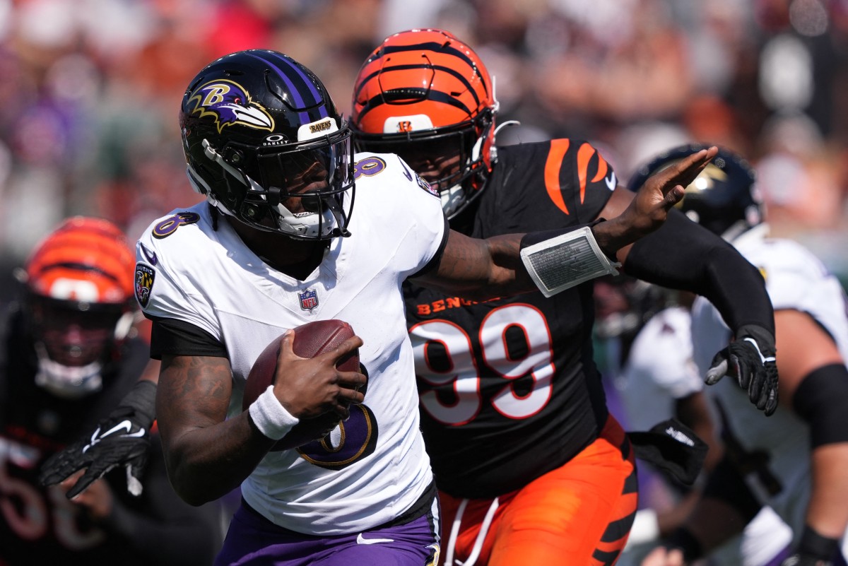 Lamar Jackson anota cuatro touchdowns en victoria de Ravens sobre Bengals en la NFL