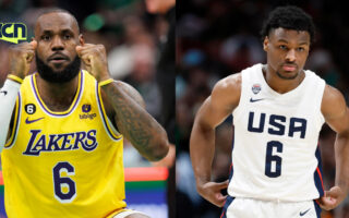 LeBron y Bronny James, padre e hijo debutan en la NBA