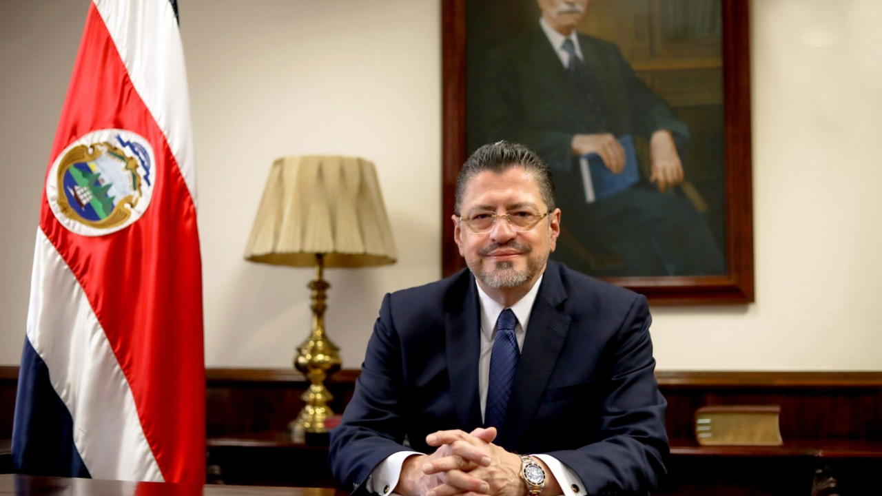 El presidente de Costa Rica, Rodrigo Chaves