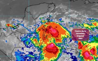 Tormenta tropical Sara afecta el sureste de México