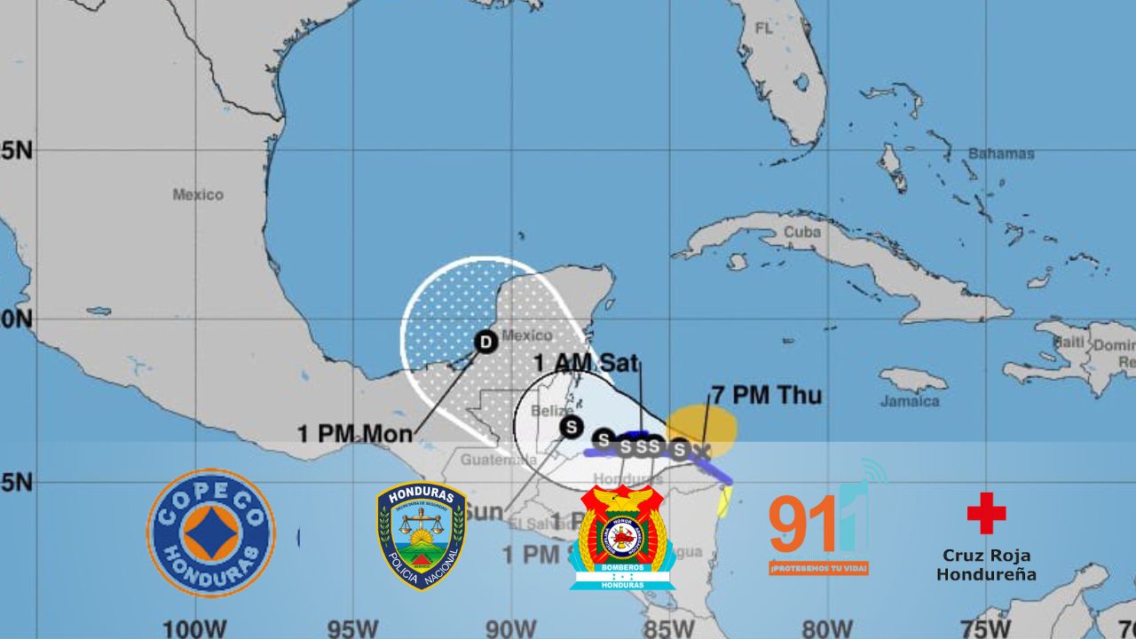 Emergencias y contacto en Honduras por Tormenta Tropical Sara