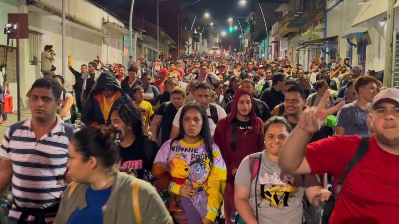 Primera caravana migrante de 2025 sale de Tapachula