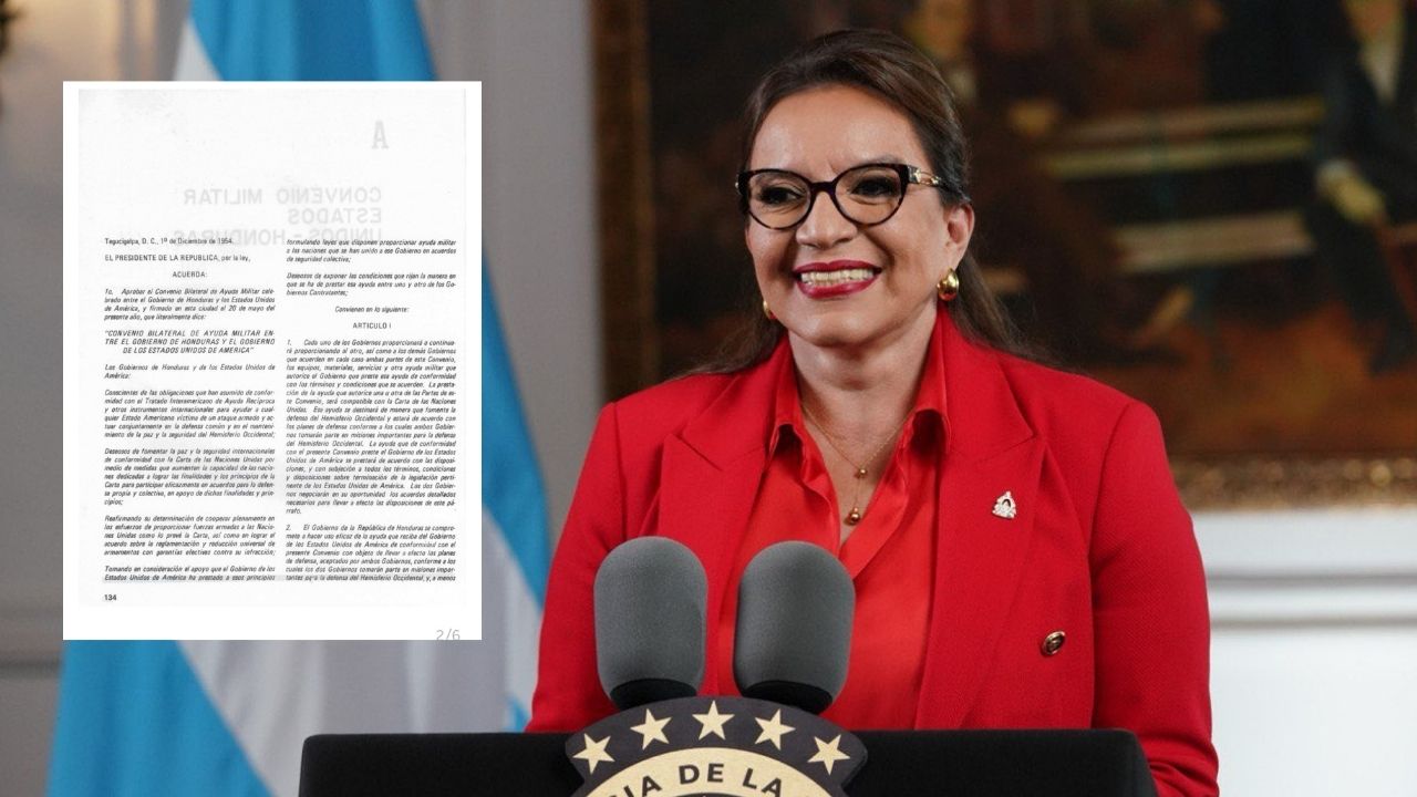 ¿Qué dice el Convenio Bilateral de Ayuda Militar firmado entre Honduras y Estados Unidos?